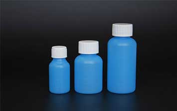 Free sample 100ml PE empty blue plastic medical bottle wholesale