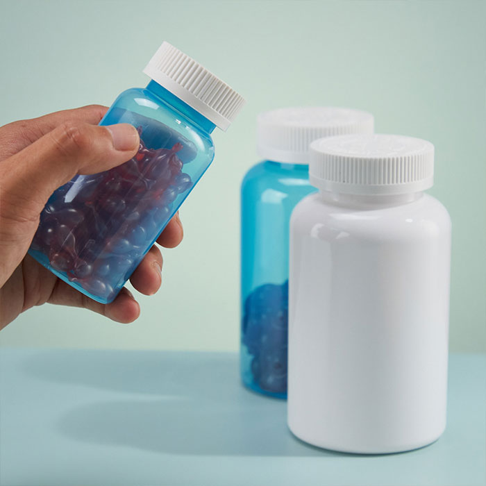 Blue Prefer Plastic Prescription Bottles with Child-Resistant Screw Caps – Airtight Wide Mouth Packer style Pill Bottles for Medication & Liquids Blue Prefer Plastic Prescription Bottles with Child-Resistant Screw Caps – Airtight Wide Mouth Packer style Pill Bottles for Medication & Liquids