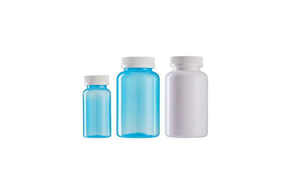 Blue Prefer Plastic Prescription Bottles with Child-Resistant Screw Caps – Airtight Wide Mouth Packer style Pill Bottles for Medication & Liquids