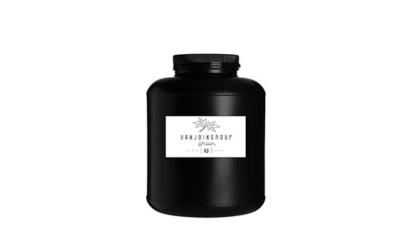 Large Supplement Bottle Black Protein Powder Container Whey Protein Jar Plastic Bottle for Powder Packing