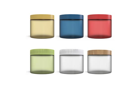 BPA Free colored Plastic Container Jar with Foam Lined Lid for Pills, Medication, Ointments and Other Beauty and Health Aids