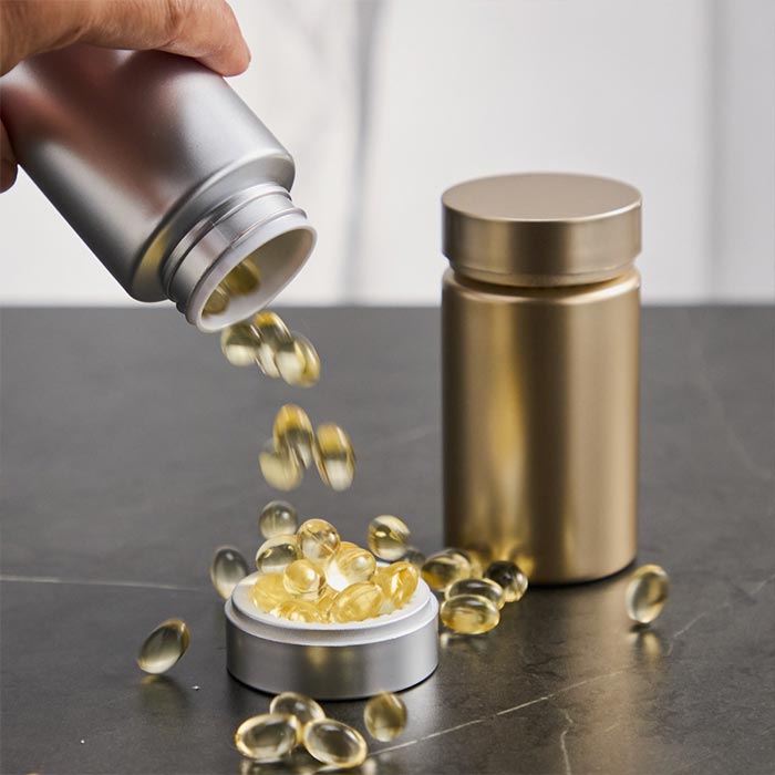 Wholesale small Pet Capsule Container Frosted Color Empty Supplement Vitamin Pill Plastic Bottle for Seal Packaging