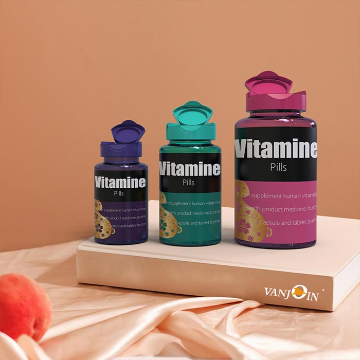 Empty Clear Plastic Pill Bottles Medicine Bottle Empty Reagent Bottle Chemical Containers with Caps for Liquid Solid Powder