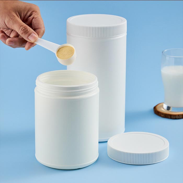 Airtight Plastic Jar with Lid Capacity Wide Mouth Container for Powder Protein Powder and Snacks and Versatile Storage for Home and Travel