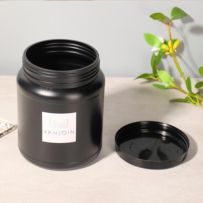 Airtight Plastic Powder Storage Jar Capacity Container for Powder and Versatile Kitchen and Travel Use Protective Lid